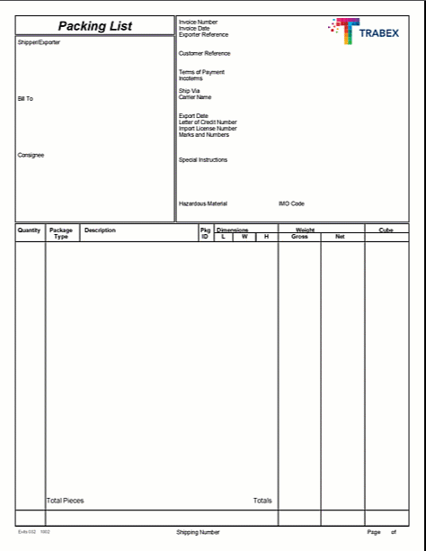 Sample Packing List - Cropped